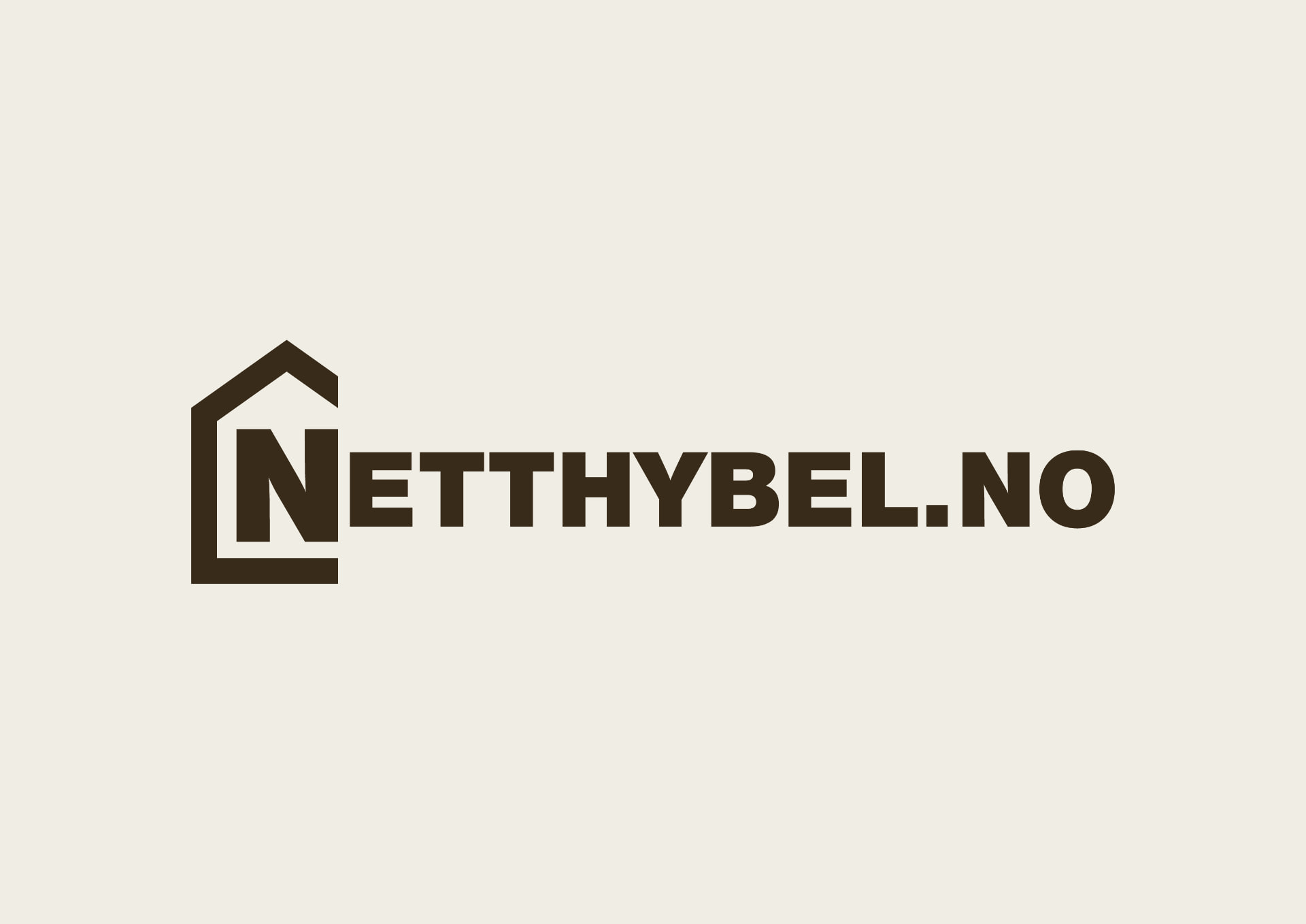 Netthybel-logoen: husikon med N
